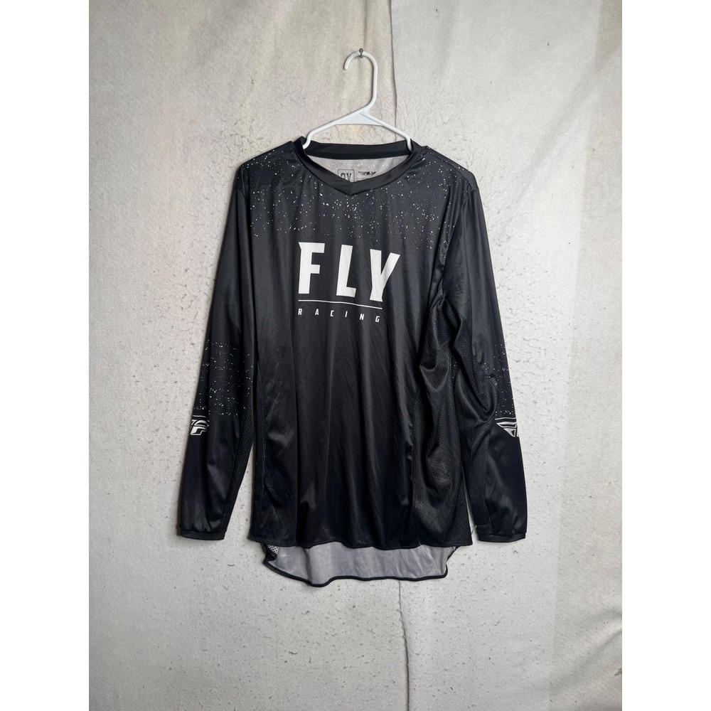 Fly Racing WMN Lite Motocross Jersey Black White Splatter Print Size 2X 8134